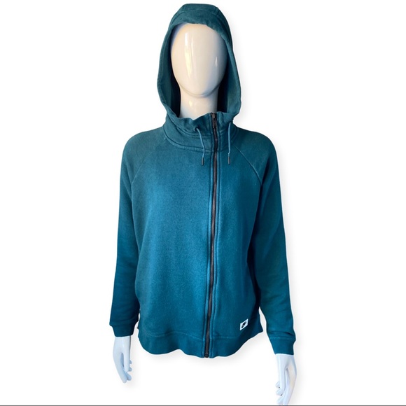 NIKE Dark Green Zip Up Hooded Sweater - Picture 5 of 12